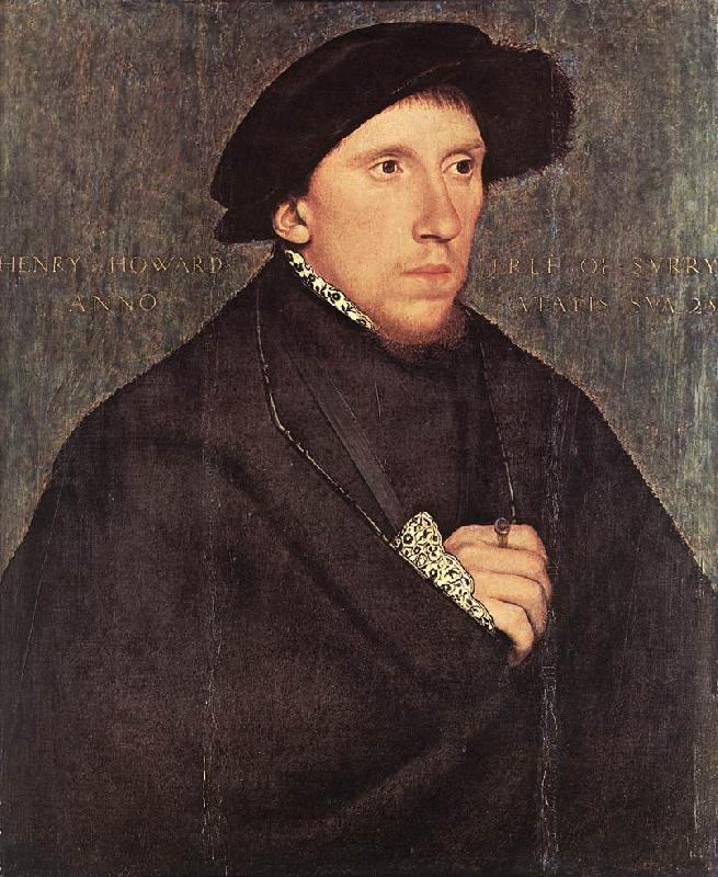 HOLBEIN, Hans the Younger Portrait of Henry Howard, the Earl of Surrey s
